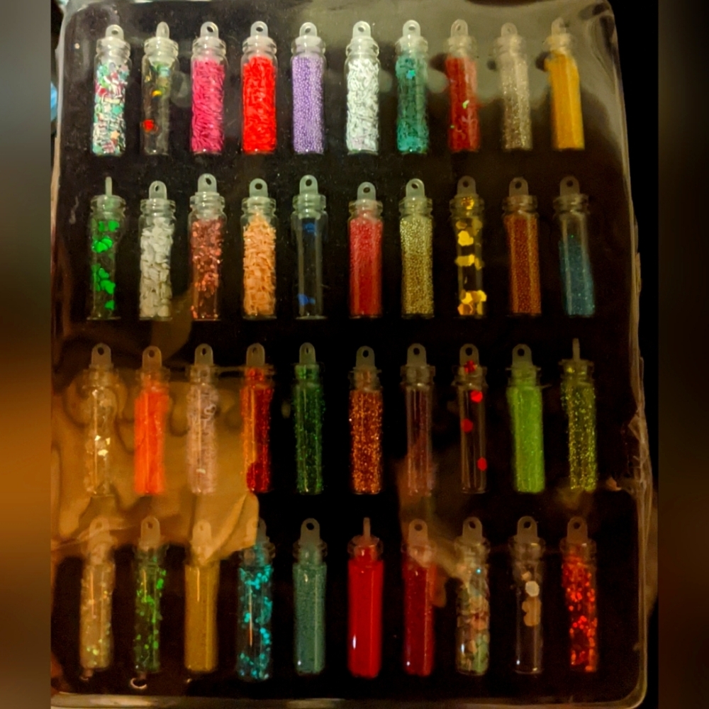 Craftmedley Mini Glitter & Sequin Vials 40/Pkg-